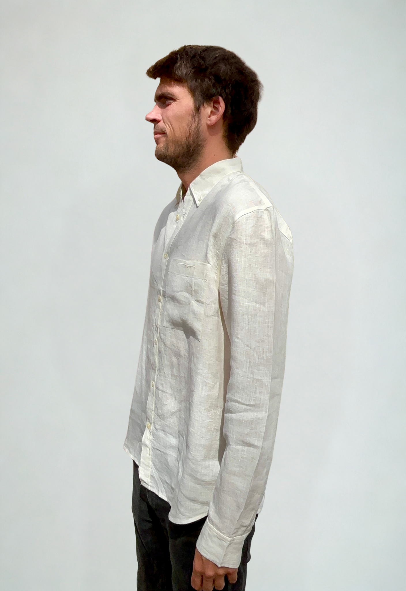 Linen Shirt Cannoli Cream