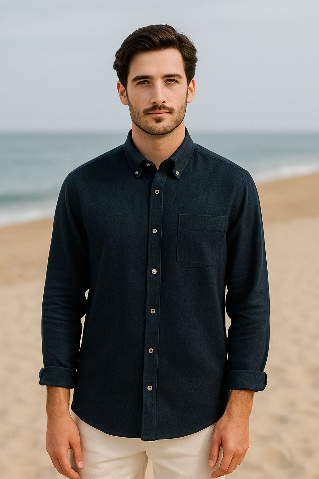Linen Shirt Navy