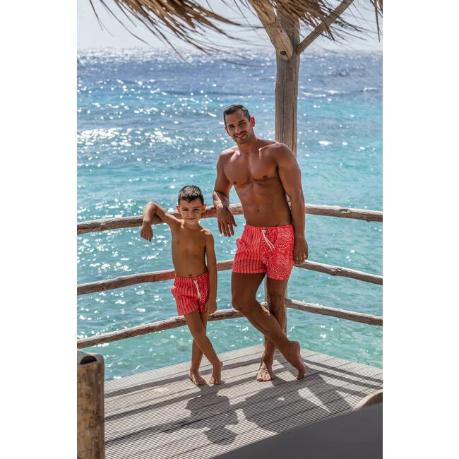 Ushuant Red Swim Shorts Set
