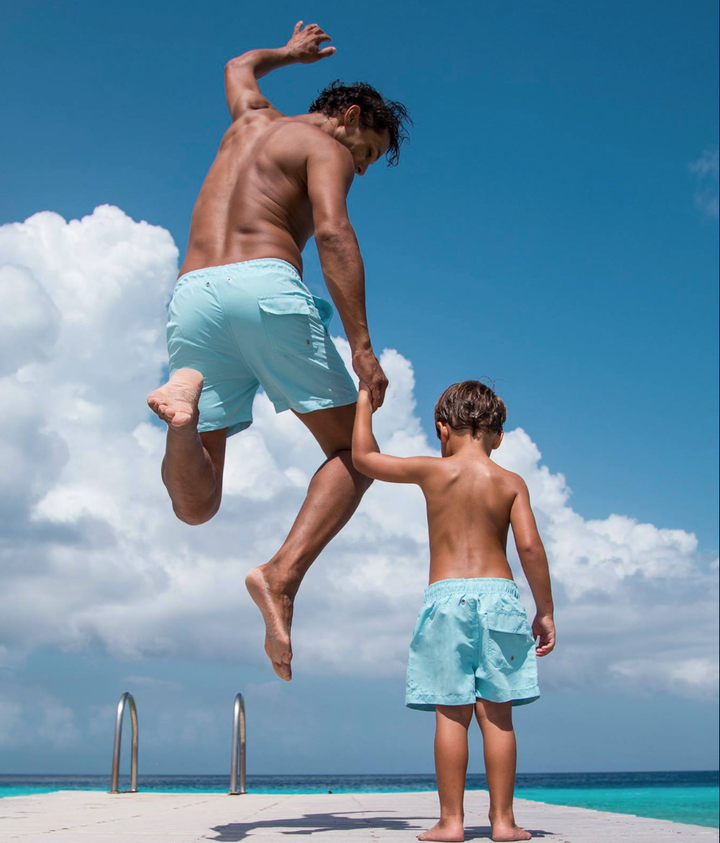 Father and son 2025 matching board shorts australia