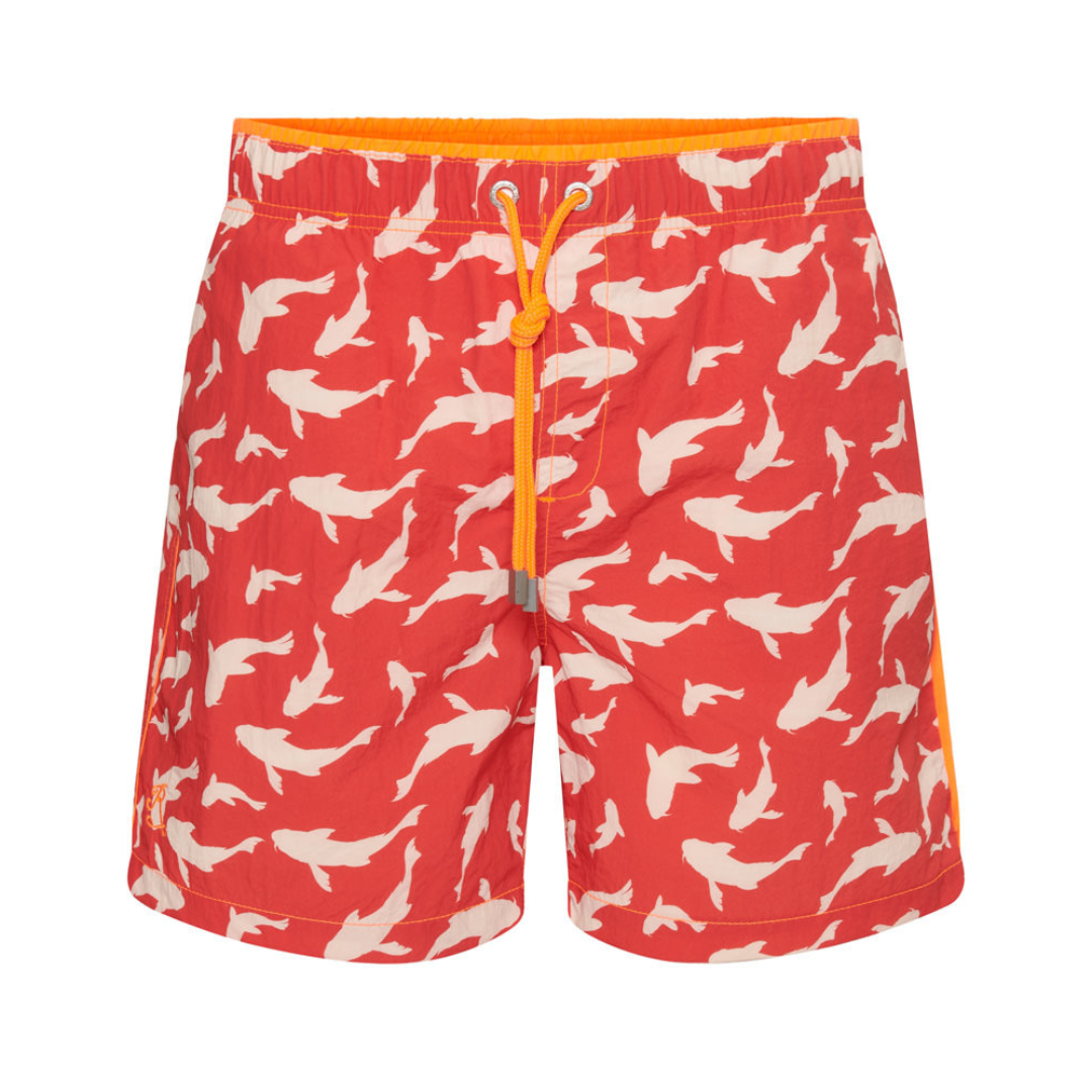 Belize Koi Swim Shorts Red